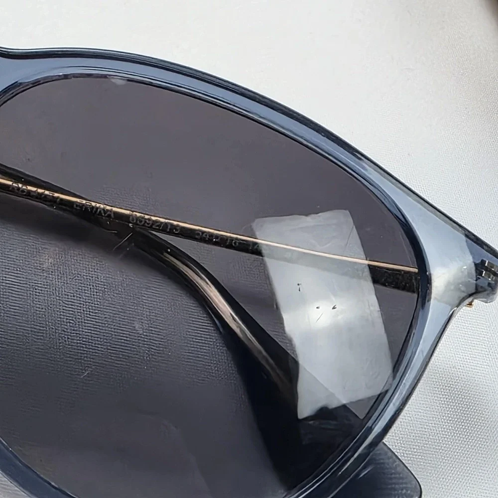 Ray-Ban Erika Sunglasses Womens 54-18 Blue Gray Round Polarized Thailand RB4171